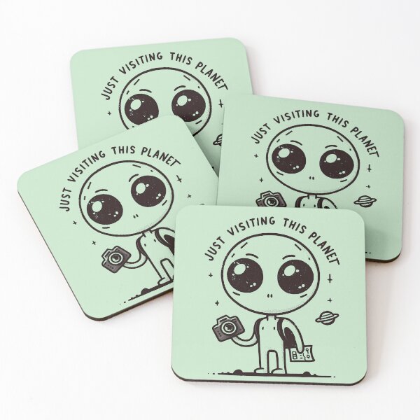 Item preview, Cute cartoon Alien Tourist. designed and sold by Unitepeople.