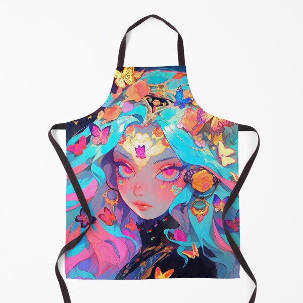Item preview, Vibrant Butterfly Fantasy Anime Girl designed and sold by bubblegoth.
