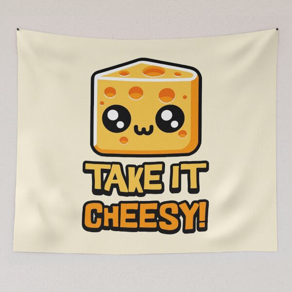 Item preview, Take it cheesy! Cute Cheese Pun designed and sold by PMCreative.
