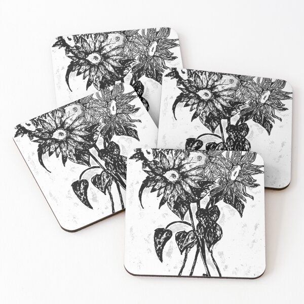 Item preview, Black Flowers In Vase designed and sold by Fransyn.