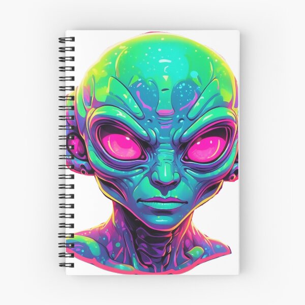 Item preview, Vibrant green space alien  designed and sold by LevCreates.