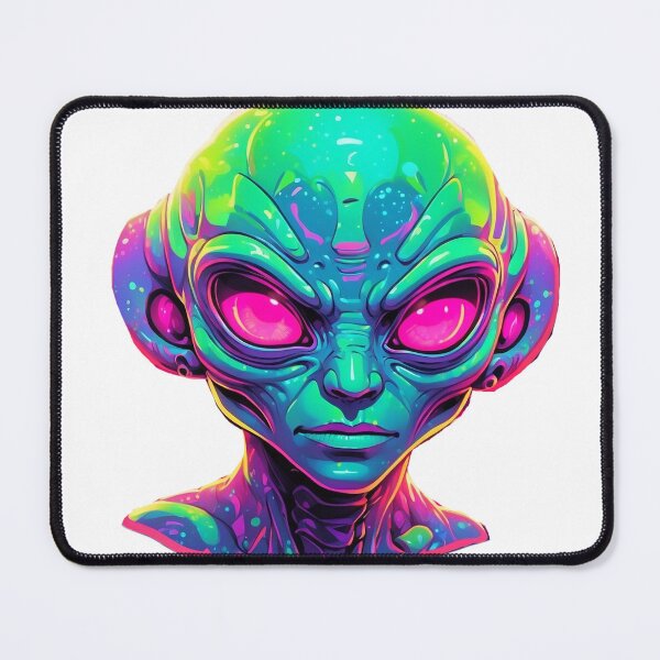 Item preview, Vibrant green space alien  designed and sold by LevCreates.