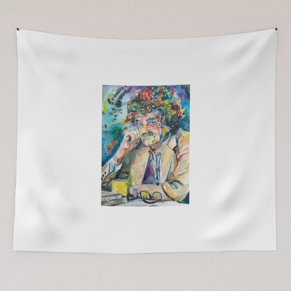 Item preview, KURT VONNEGUT watercolor portrait .1 designed and sold by lautir.
