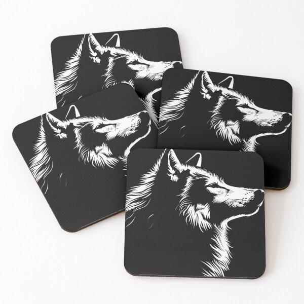 Item preview, black and white Wolf cilhouette designed and sold by Reichcorp.