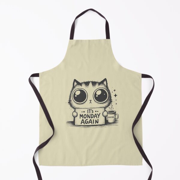 Item preview, cat with a cup of coffee designed and sold by Mike Kiev art.