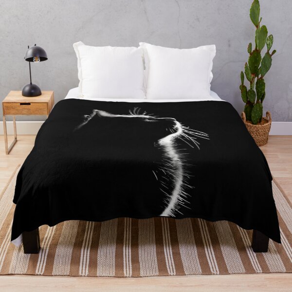 Item preview, black and white Cat cilhouette designed and sold by Reichcorp.
