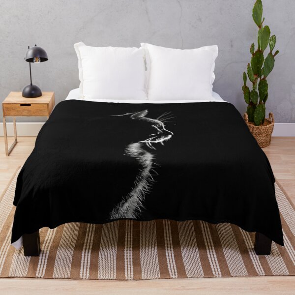 Item preview, black and white Cat cilhouette designed and sold by Reichcorp.