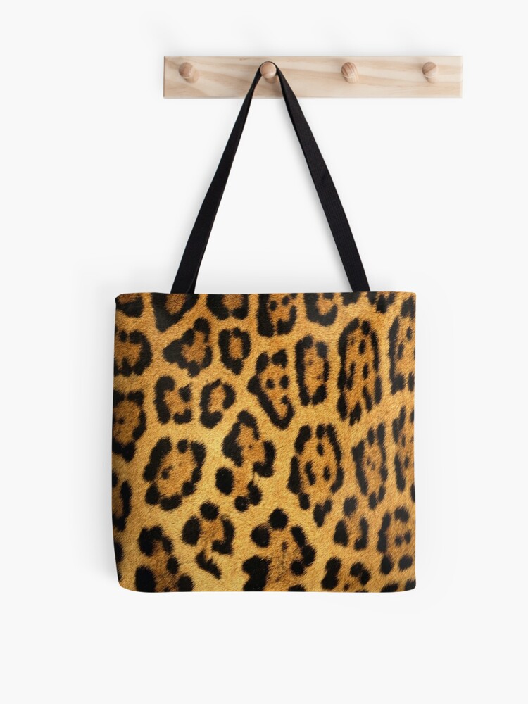 Animal Print Tote Bag with Pouch