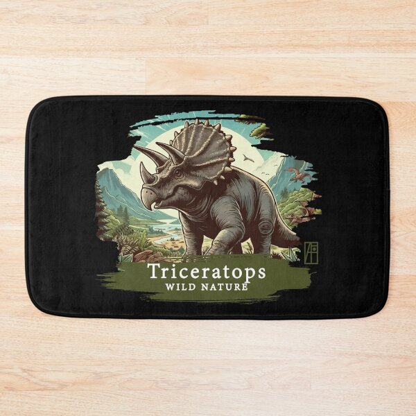 Item preview, Triceratops - WILD NATURE - DINOSAURS -1 designed and sold by ArtProjectShop.