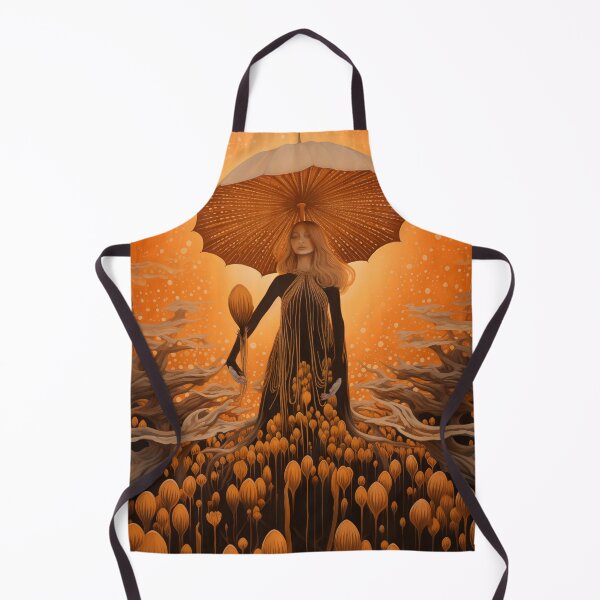 Item preview, Mushroom Goddess, Soma Diety, Art Nouveau Mushroom Art designed and sold by Art.Fusion.Studio.