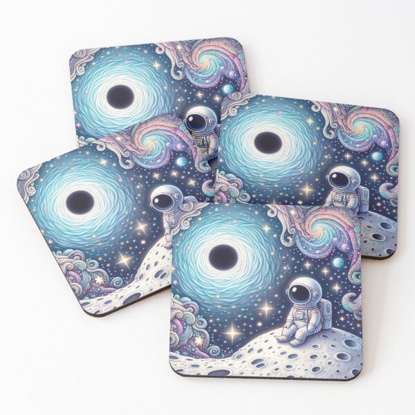 Item preview, Whimsical Illustration of an Astronaut on a Moon designed and sold by ScroggMcGoose.