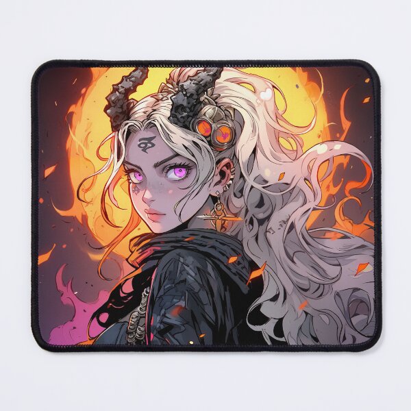 Item preview, Gothic Inferno Horns Anime Girl designed and sold by bubblegoth.