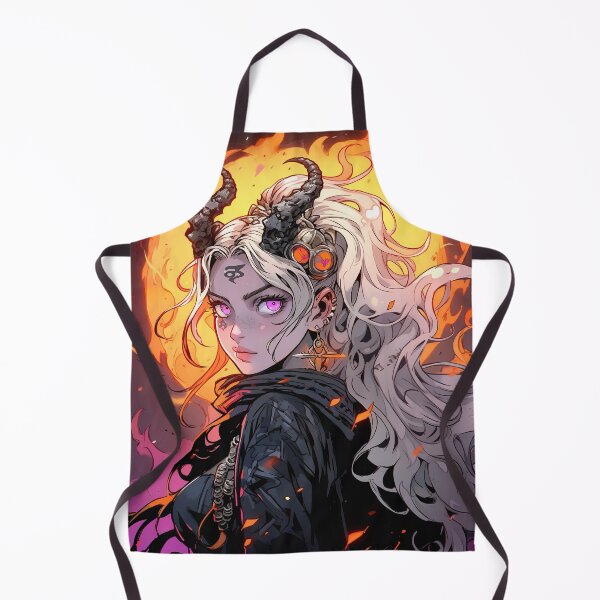 Item preview, Gothic Inferno Horns Anime Girl designed and sold by bubblegoth.