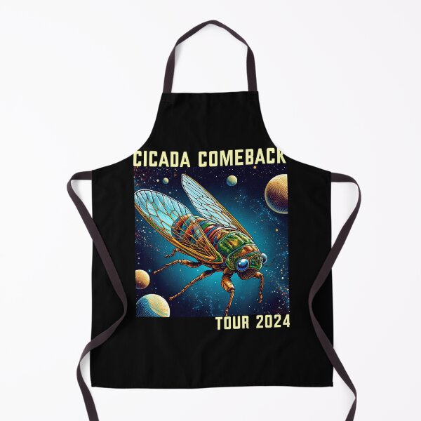 Item preview, Great Cicada Comeback Tour 2024 - Insect Invasion Retro T-Shirt designed and sold by PrintItStudio.