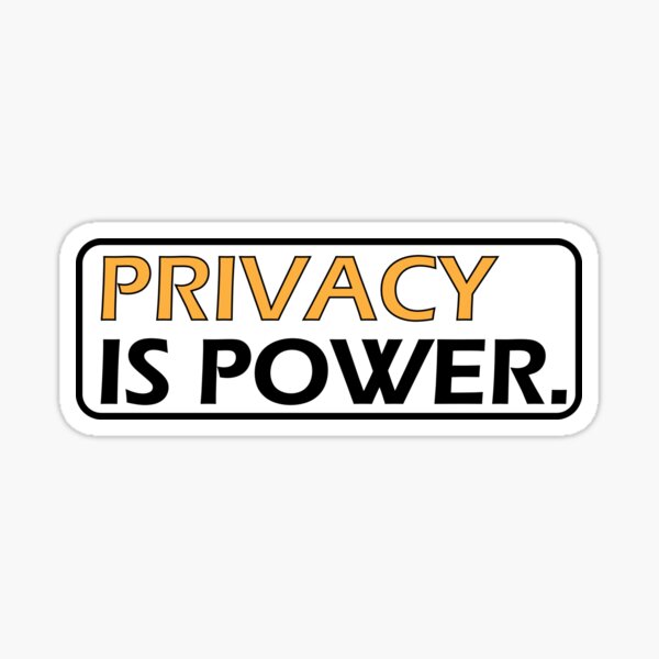 Item preview,  Privacy is power. designed and sold by Positive Mindzet!.