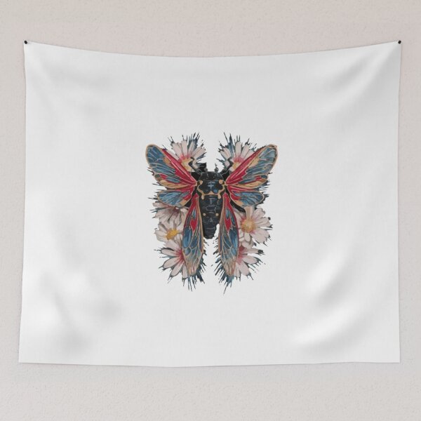 Item preview, floral cicada 2024  designed and sold by venavar.