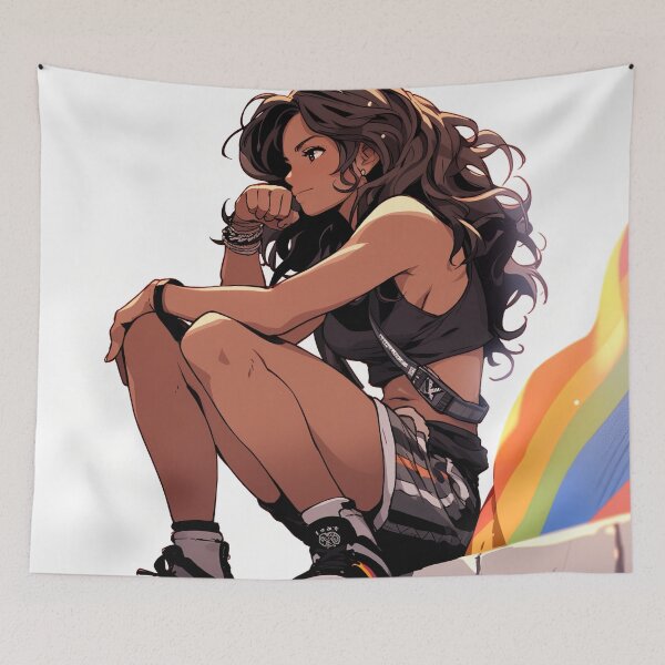 Item preview, Cool Casual Streetwear Anime Girl designed and sold by bubblegoth.