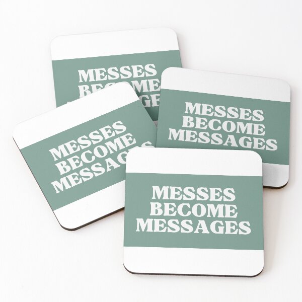 Item preview, Messes become messages (blue spruce) designed and sold by sophie mullinix.