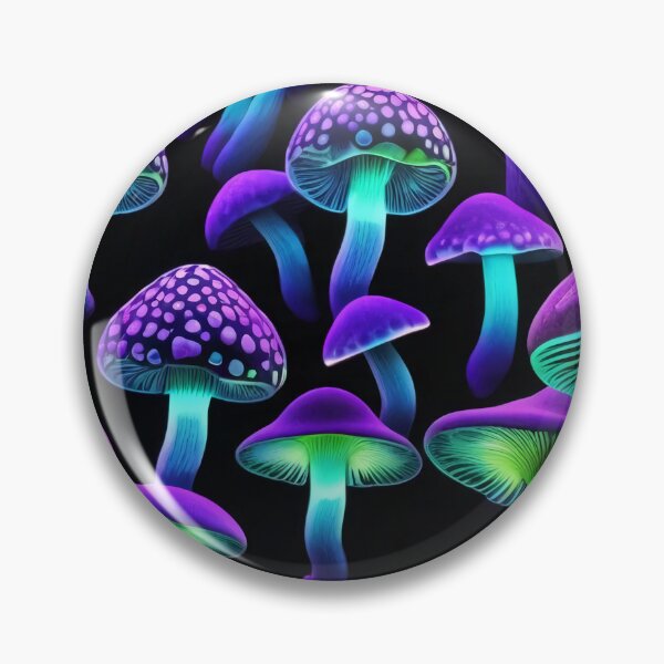 Item preview, Bioluminescent Mushroom Blacklight Amanita Muscaria designed and sold by DreamCraze.