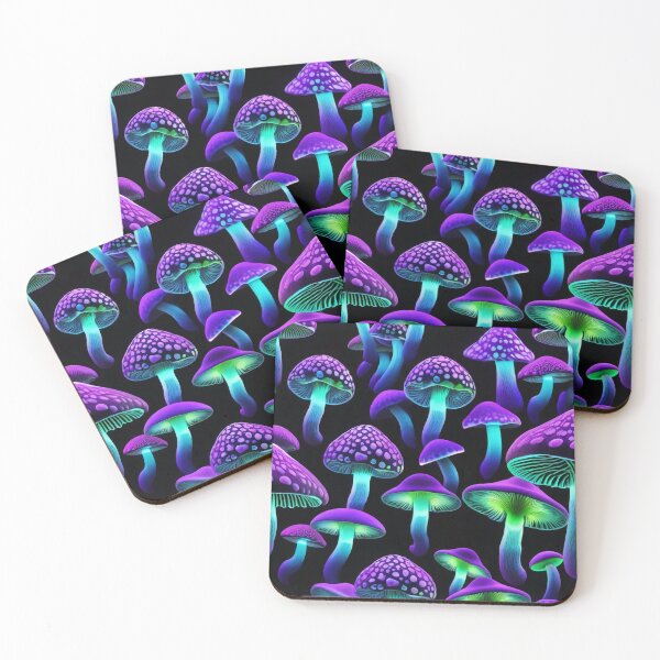 Item preview, Bioluminescent Mushroom Blacklight Amanita Muscaria designed and sold by DreamCraze.