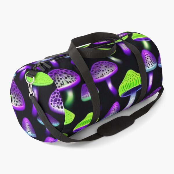 Item preview, Bioluminescent Psychedelic Mushroom Glow in the Dark Pattern designed and sold by DreamCraze.