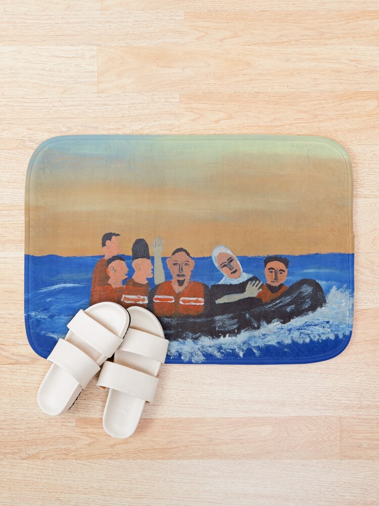 Thumbnail 1 of 6, Bath Mat, Adrift designed and sold by HopeProject.