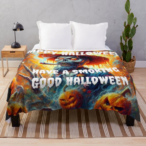 Item preview, Happy Halloweed- A Smokers Halloween Have a Smoking Good Time Zombie Pop Art Impressionism  designed and sold by Wolvescreate.