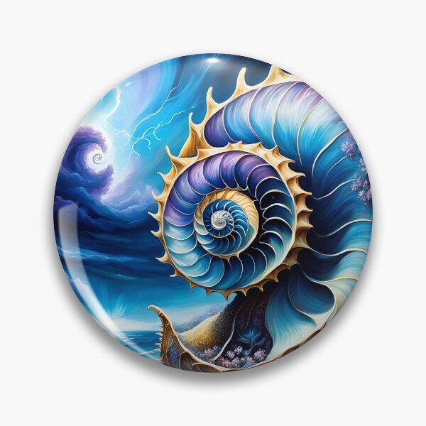 Artikelvorschau, Nautilus und Blüten entworfen und verkauft von Bright-Moonrise.