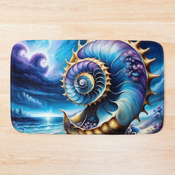 Item preview, Nautilus and Blooms designed and sold by Bright-Moonrise.