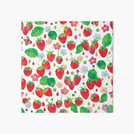 Strawberry Summer Love Art Board Print