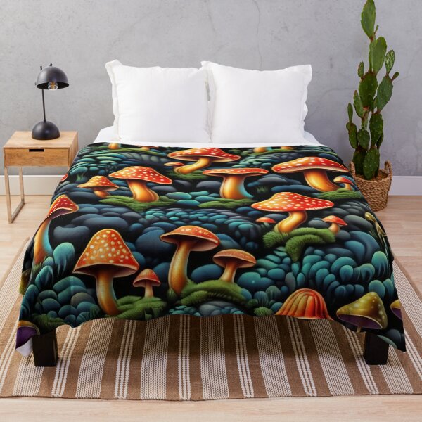 Item preview, Vintage Amanita Muscaria Forest Pattern designed and sold by DreamCraze.