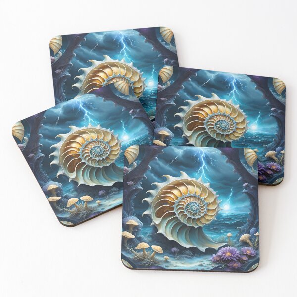 Item preview, Nautilus shell in the cave opening designed and sold by Bright-Moonrise.