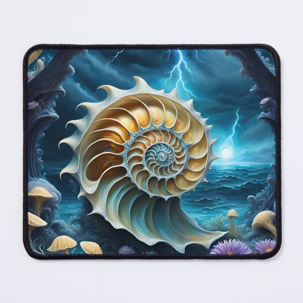 Item preview, Nautilus shell in the cave opening designed and sold by Bright-Moonrise.