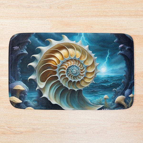 Item preview, Nautilus shell in the cave opening designed and sold by Bright-Moonrise.