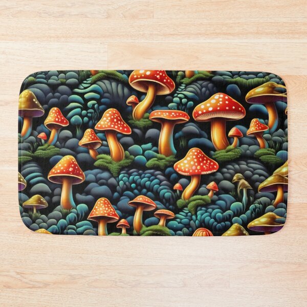 Item preview, Vintage Amanita Muscaria Forest Pattern designed and sold by DreamCraze.