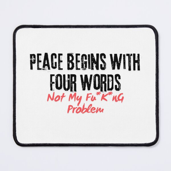 Item preview, Not My Problem - Bold Red Statement Tee designed and sold by BlueGoldArt.