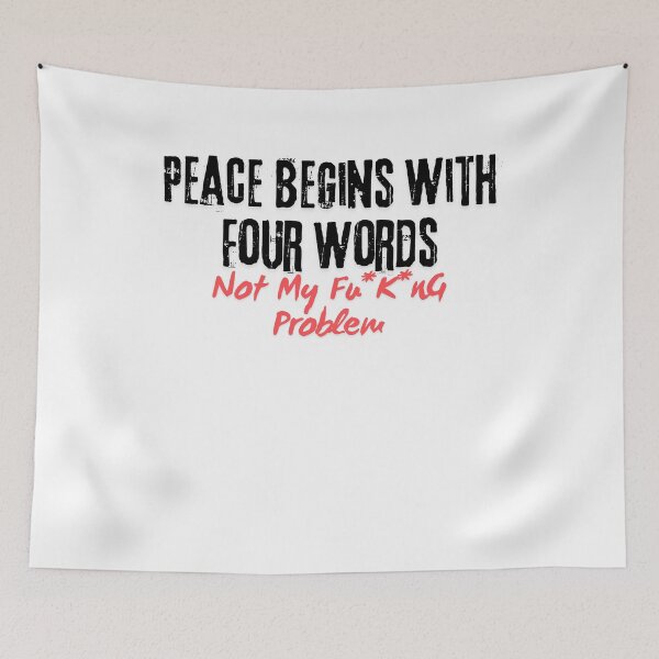 Item preview, Not My Problem - Bold Red Statement Tee designed and sold by BlueGoldArt.