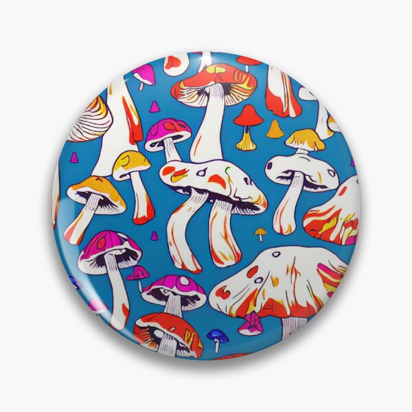 Item preview, Colorful Retro Amanita Muscaria Mushroom Pattern designed and sold by DreamCraze.