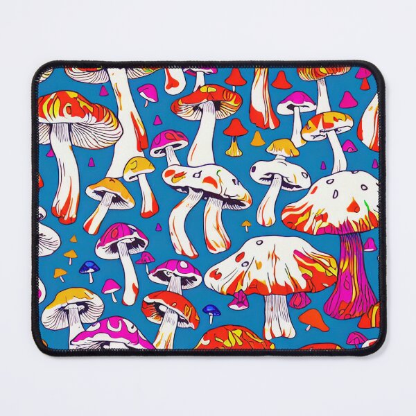 Item preview, Colorful Retro Amanita Muscaria Mushroom Pattern designed and sold by DreamCraze.