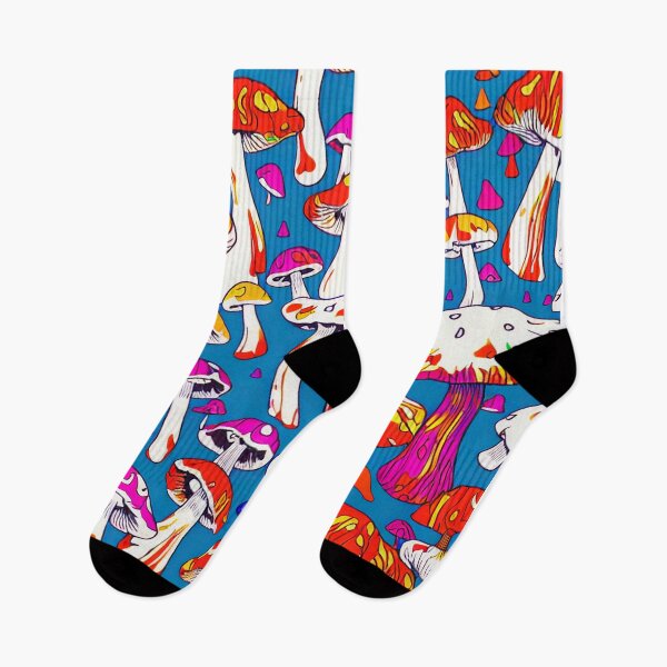 Item preview, Colorful Retro Amanita Muscaria Mushroom Pattern designed and sold by DreamCraze.