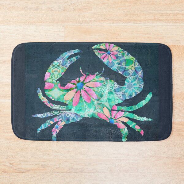 Item preview, Dancing Daisies Crab Art 1 Beachy Beach Art designed and sold by Sharon Cummings Art.