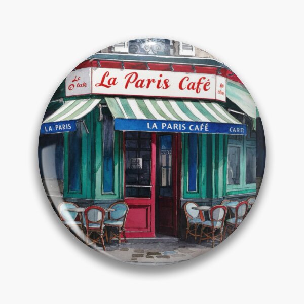 Item preview, Paris Cafe Watercolor Illustration … By Carraann designed and sold by CARRAANN.