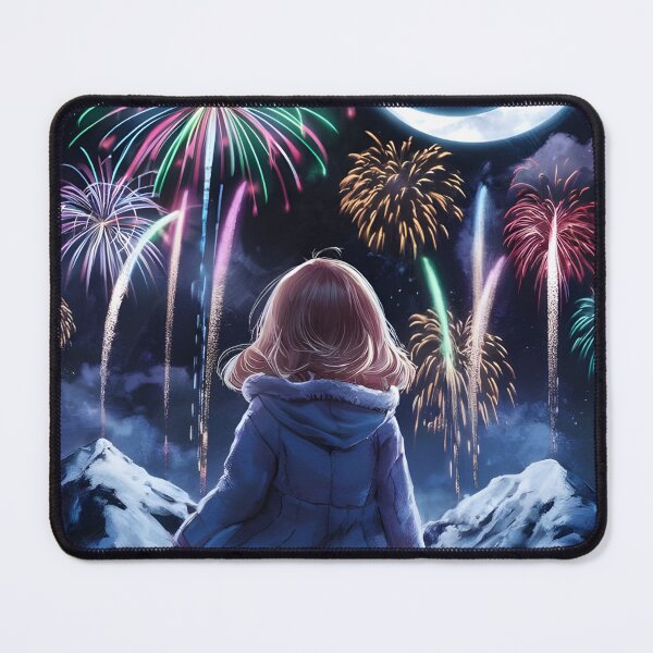 Item preview, Colorful Fireworks Scene - Anime designed and sold by KevinArtistQ1.