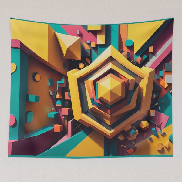 Item preview, A Geometric Structure With A Hexagon In The Center. designed and sold by Felgorit.