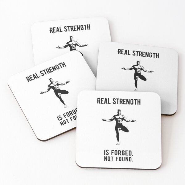 Item preview, Real strength is forged, not found. - meditation black designed and sold by Weknes.