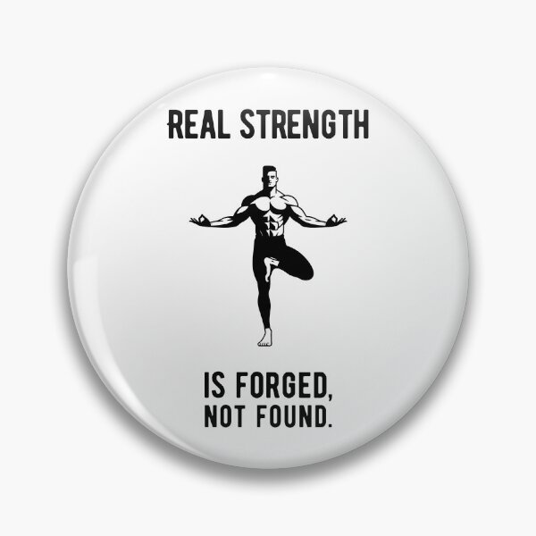 Item preview, Real strength is forged, not found. - meditation black designed and sold by Weknes.