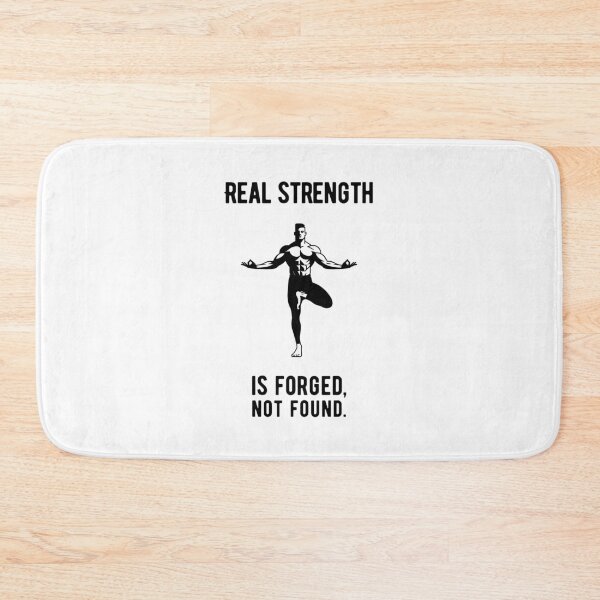 Item preview, Real strength is forged, not found. - meditation black designed and sold by Weknes.