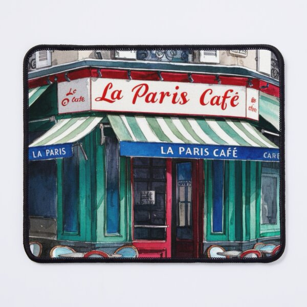 Item preview, Paris Cafe Watercolor Illustration … By Carraann designed and sold by CARRAANN.