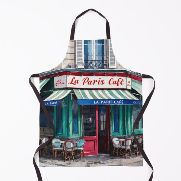 Item preview, Paris Cafe Watercolor Illustration … By Carraann designed and sold by CARRAANN.