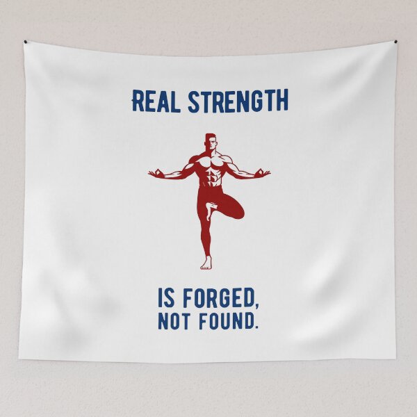 Item preview, Real strength is forged, not found. - meditation usa designed and sold by Weknes.